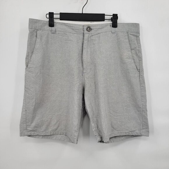 Ron Jon Cotton Hybrid Boardshorts Surf Swim Trunks Solid Lightweight 34 Men Gray - Picture 1 of 10